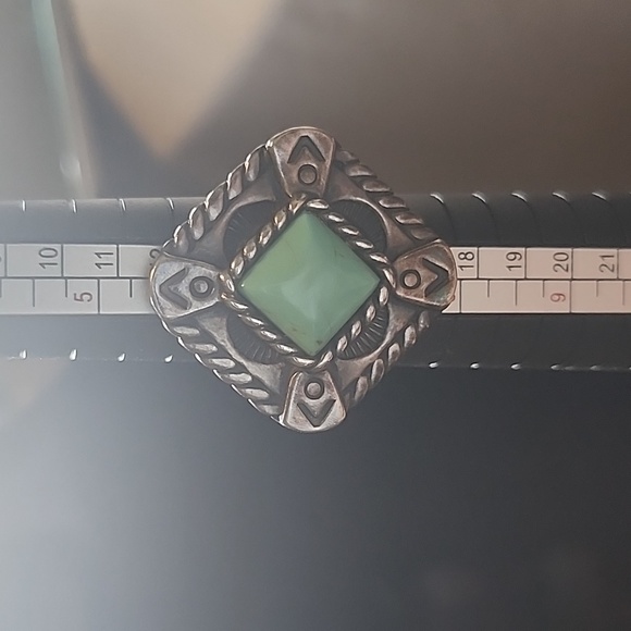 Sterling silver Turquoise Ring, Size 6 3/4 - Picture 4 of 4